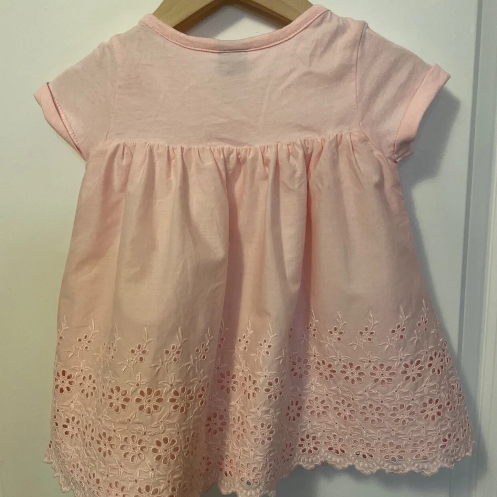 Baby Gap Girls Pink Dress and Diaper Cover 12-18 Months